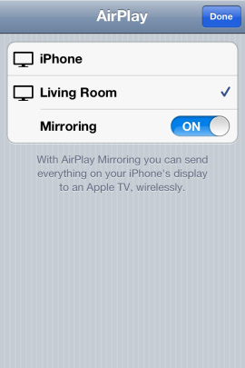 AirPlay iPhone 4S